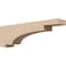 Ekena Millwork 3"W x 18"D x 6"H Thin Mediterranean Rough Cedar Woodgrain TimberThane Corbel, Primed Tan CORUR03X18X06MEDRCPR - alternate 1
